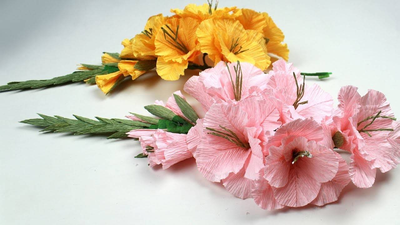 Большие цветы из гофрированной бумаги своими руками: мастер-классы, полезные рекомендации - handskill.ru