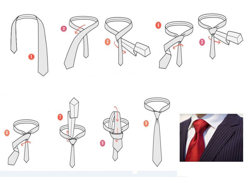 Как завязать галстук и правильно оформить строго под рубашку