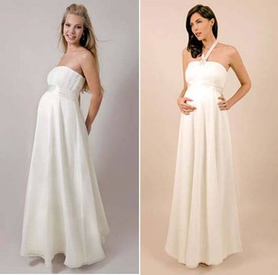 Модные свадебные платья для беременной невесты
