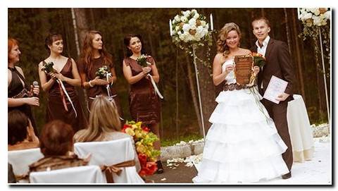 Свадьба в коричневом цвете — фото идеи оформления