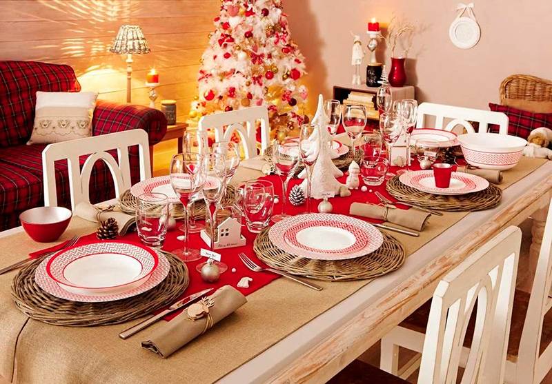 Как красиво украсить новогодний стол. декор новогоднего стола