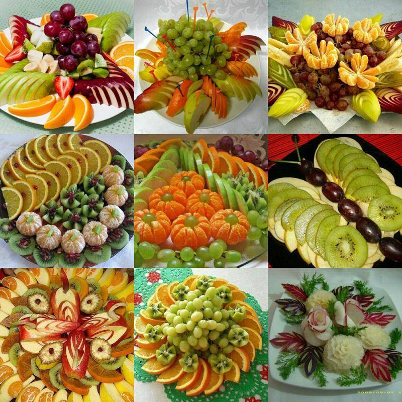 Как красиво нарезать фрукты: на стол в домашних условиях, фото, пошагово, овощи, на праздничный стол, на детский, на день рождения, своими руками, красиво