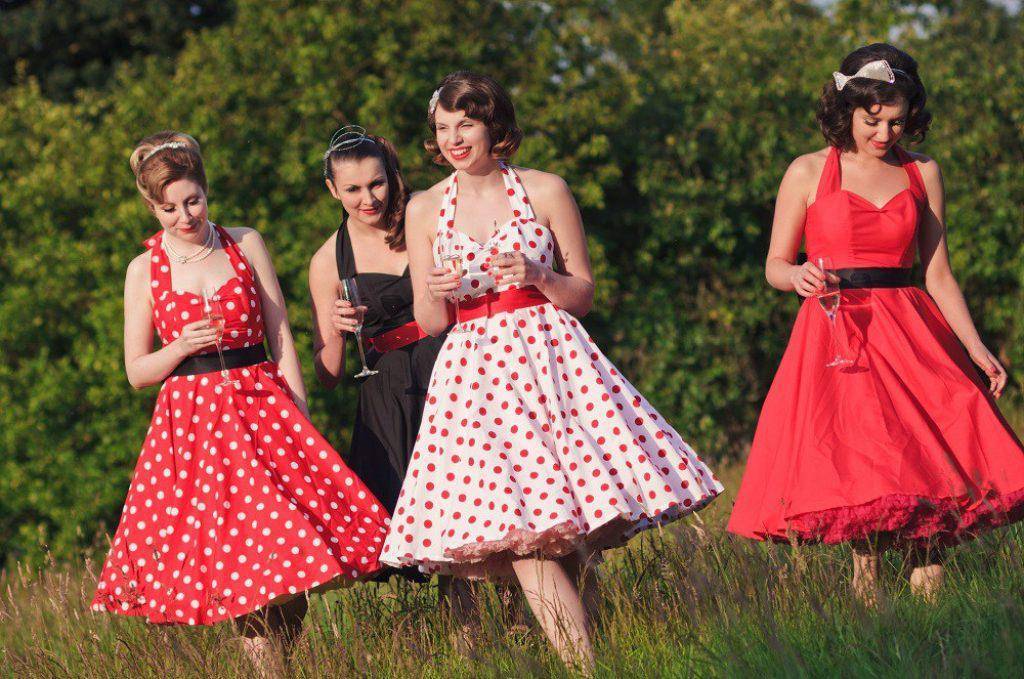 Платья в ретро-стиле (51 фото): повседневные, свадебные, вечерние, для полных женщин