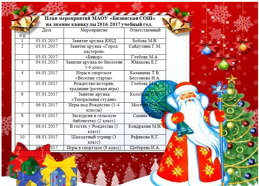 30 декабря 23 год. Мероприятия на зимние каникулы. Мероприятия на новогодние каникулы в школе. План мероприятий на зимние каникулы. Новогодние мероприятия в школе.