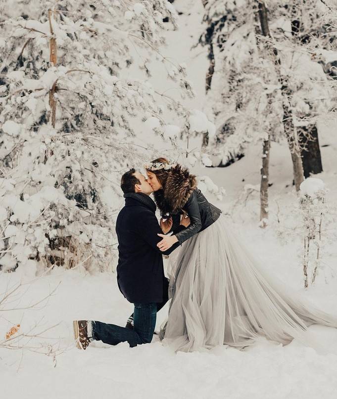 Лучшие идеи для фотосессии свадьбы зимой – самые оригинальные решения
