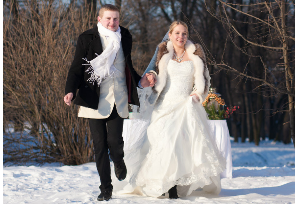 Свадьба зимой: плюсы и минусы, организация, меню и оформление 