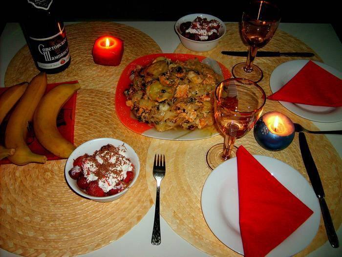 Романтический ужин для любимой в домашних условиях рецепты