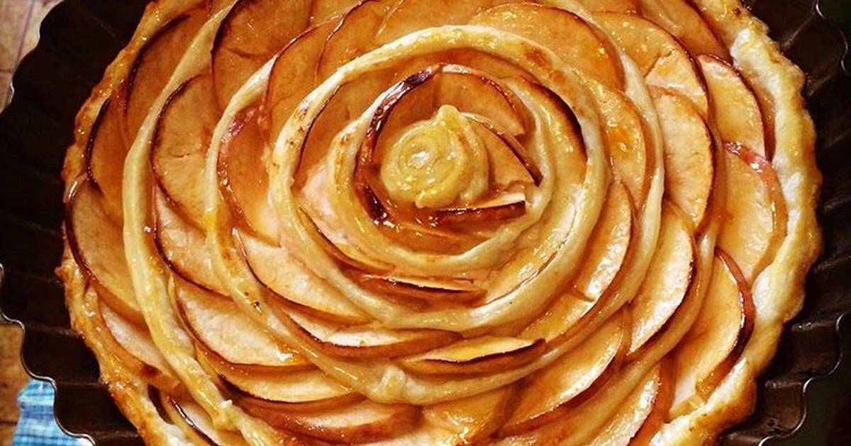 Пирог перевертыш с яблоками