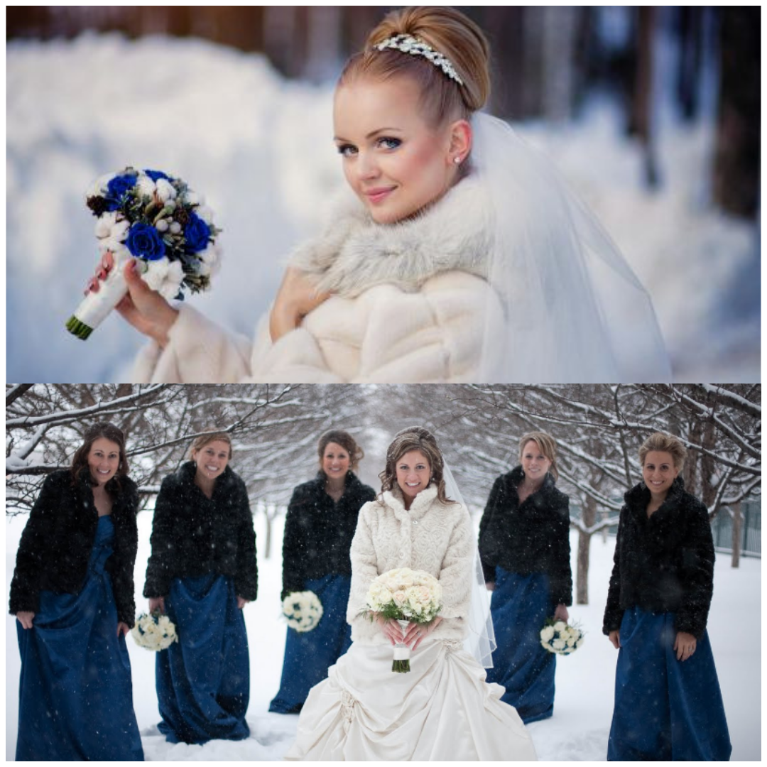 Чем дополнить зимние свадебные платья, как выбрать самый эффектный фасон