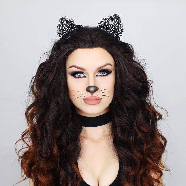 Макияж на хэллоуин: макияж кошки