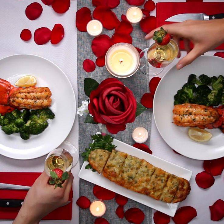 Романтический ужин для двоих на день святого валентина своими руками в домашних условиях