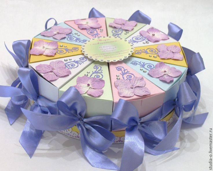 Как сделать торт с сюрпризом и пожеланиями на день рождения? что положить во внутрь бумажного торта?
