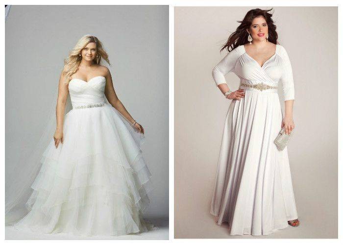 Свадебные платья для полных девушек - как выбрать