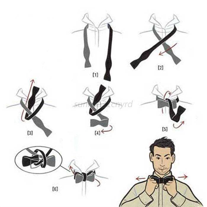Как завязать бабочку из ленты или галстука: пошаговая инструкция