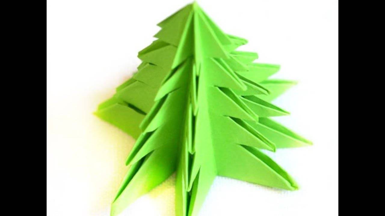 Объемная елка из бумаги своими руками на новый год 2023 + схемы и шаблоны