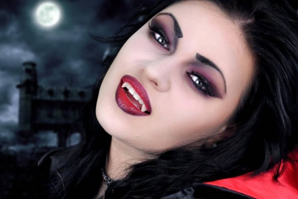 Макияж вампира на хэллоуин