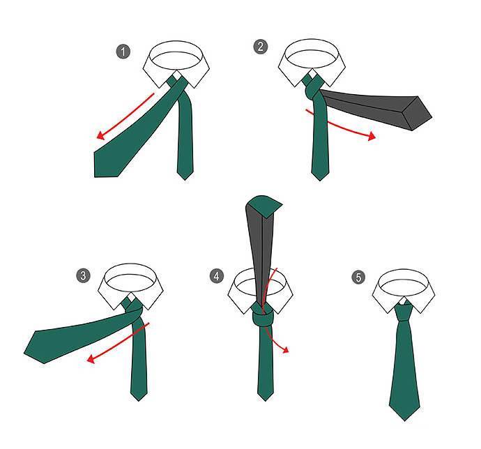 Как завязать галстук — пошаговая инструкция с фото и видео (6 простых узлов)