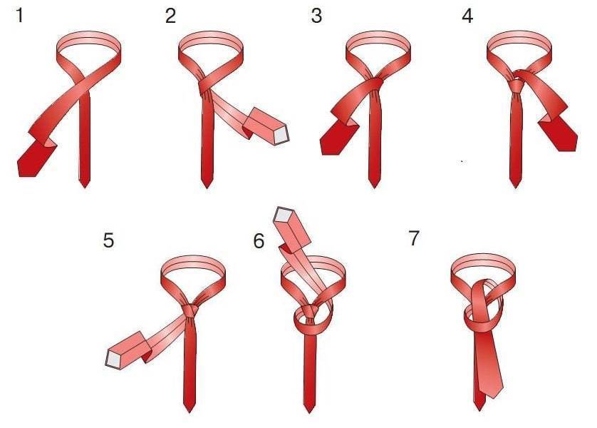 Как завязать галстук: пошаговая инструкция