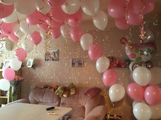 Как украсить комнату шарами (20 идей в картинках для домашнего праздника)