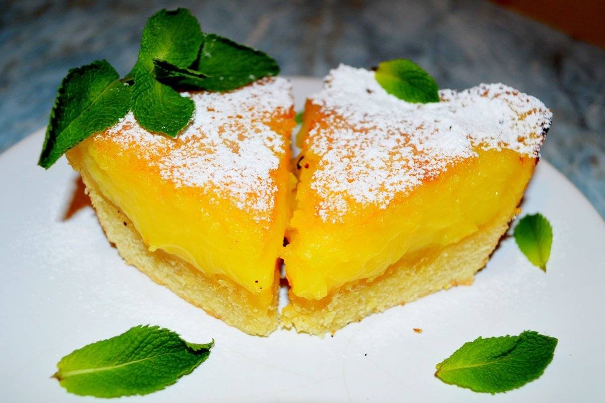 Простой лимонный пирог - пошаговый рецепт с фото