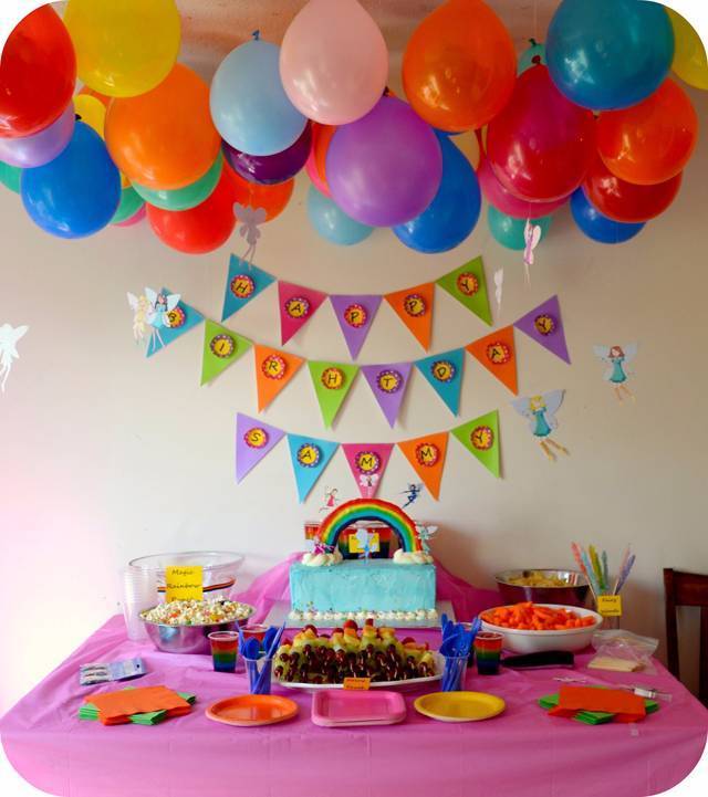 Детский праздничный стол на день рождения
