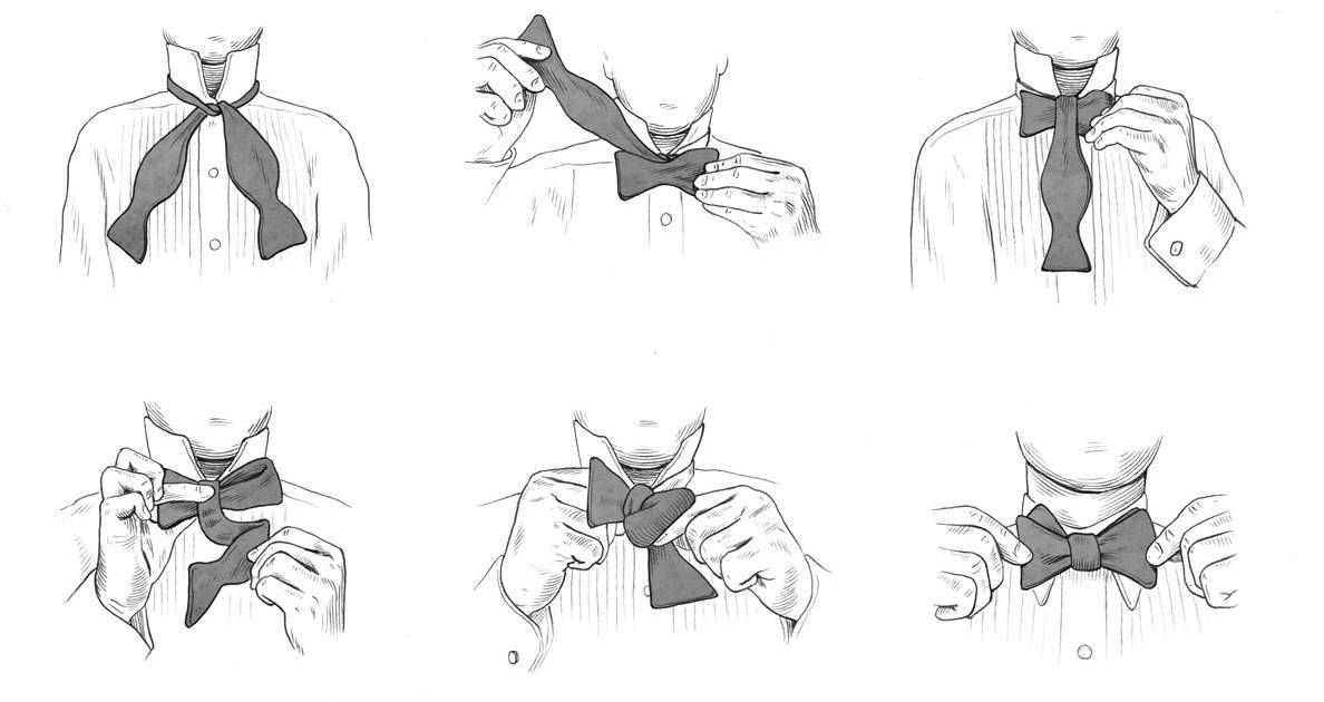 Галстук-бабочка своими руками: как сделать и завязать