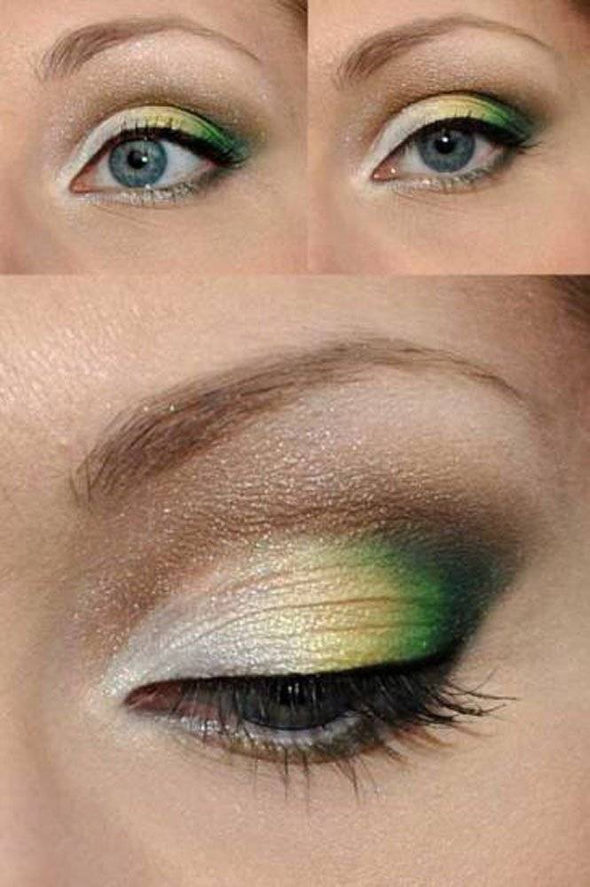Дневной макияж для зеленых глаз