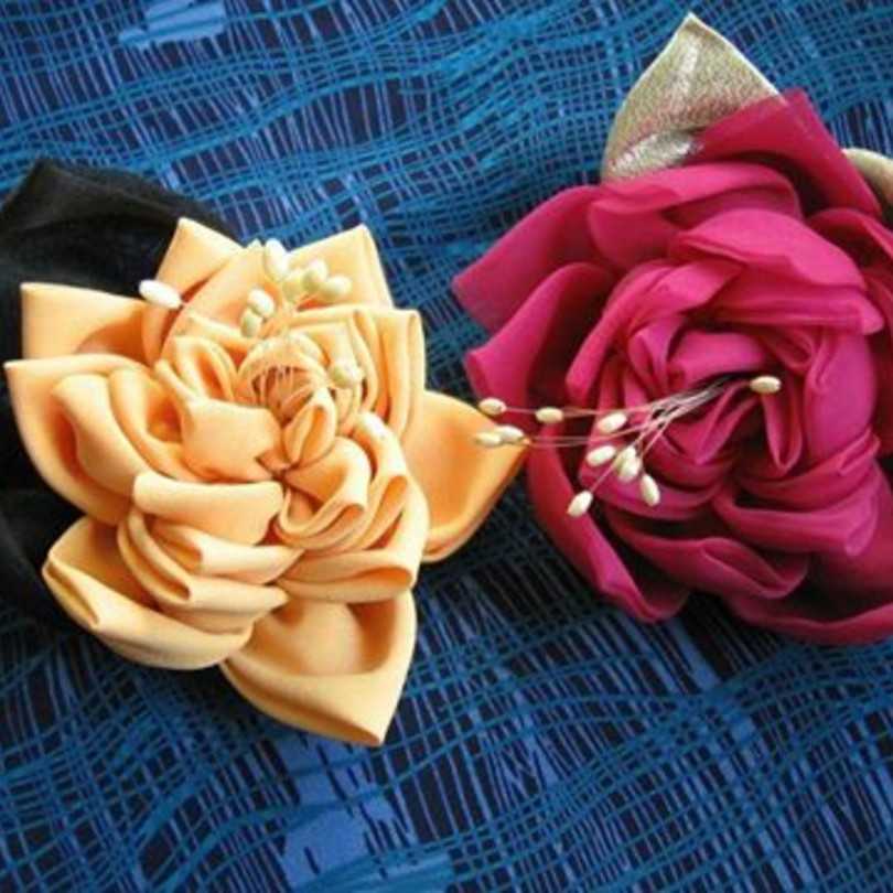 Цветы из ткани своими руками для начинающих - «декор» » «дизайна интерьера»