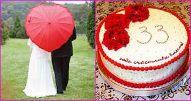 Клубничная или каменная свадьба 33 года ???? поздравления на годовщину, что дарят, описание