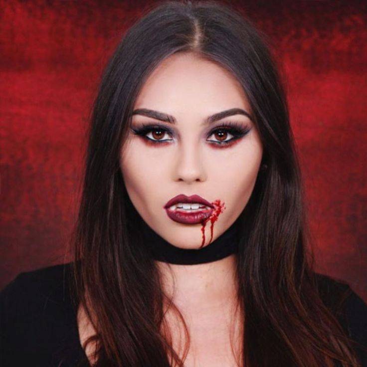 Макияж на хэллоуин. вампирша - идеальный образ