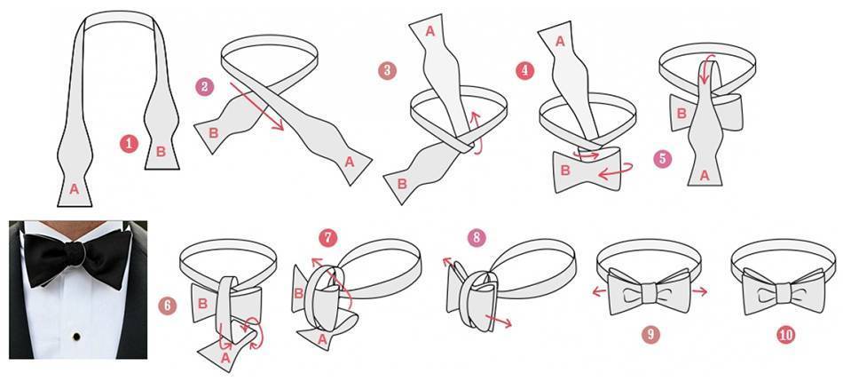 Как сделать галстук-бабочку дома своими руками