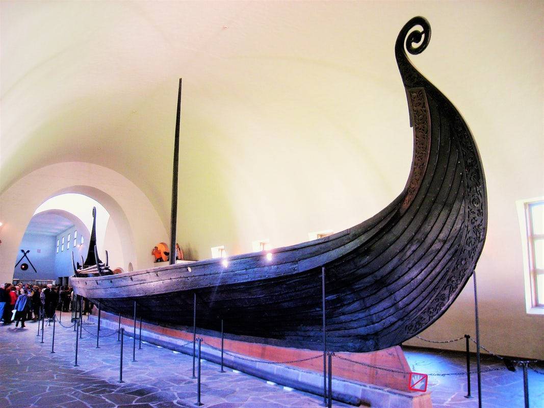 Музей викингов, корабль викингов дракар в осло