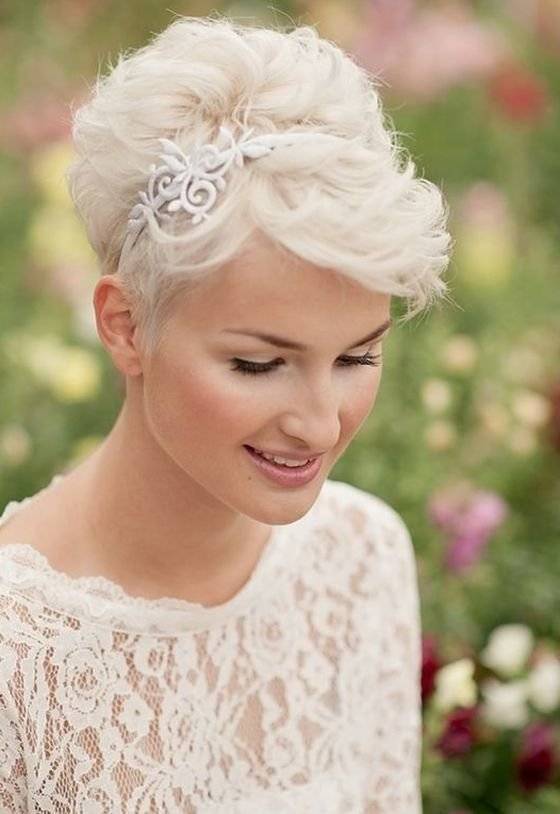 Свадебная прическа на короткие волосы: советы и идеи