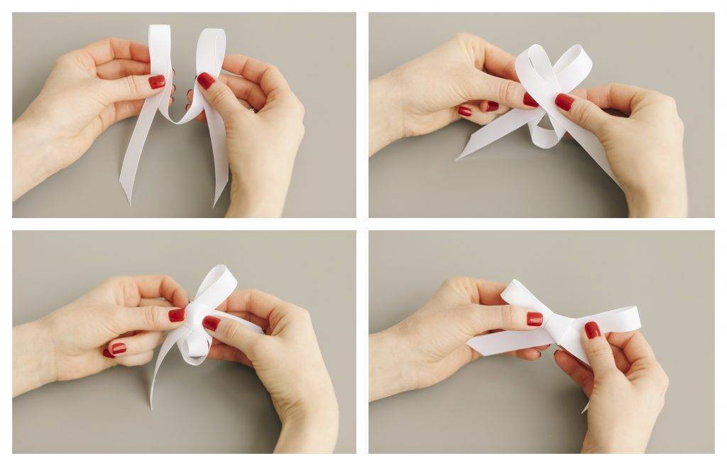 Как из бумажной ленты сделать бантик: простые способы, пошаговая инструкция и виды бантиков