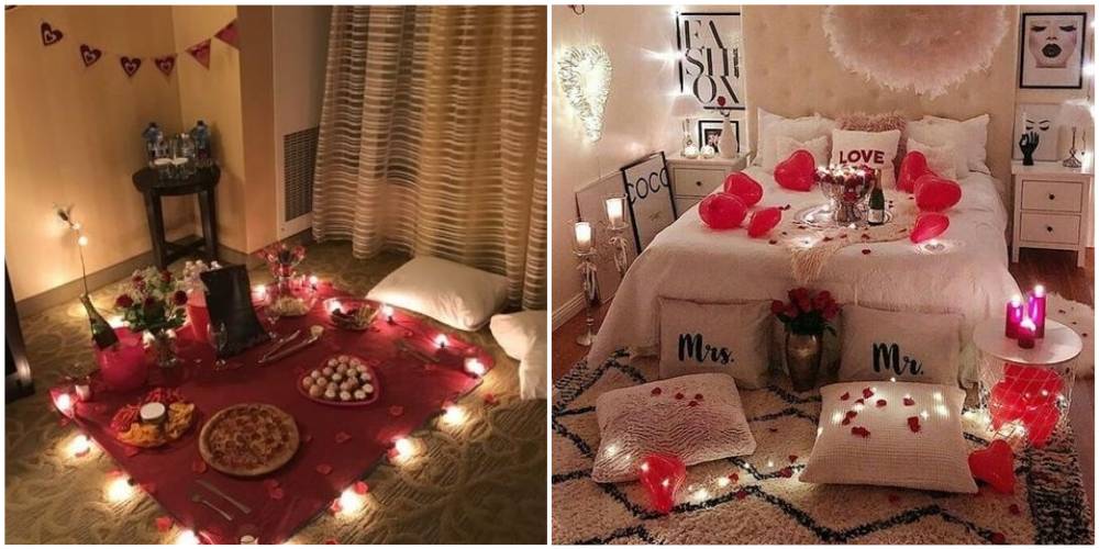 Как украсить комнату для романтического вечера (20 фото)