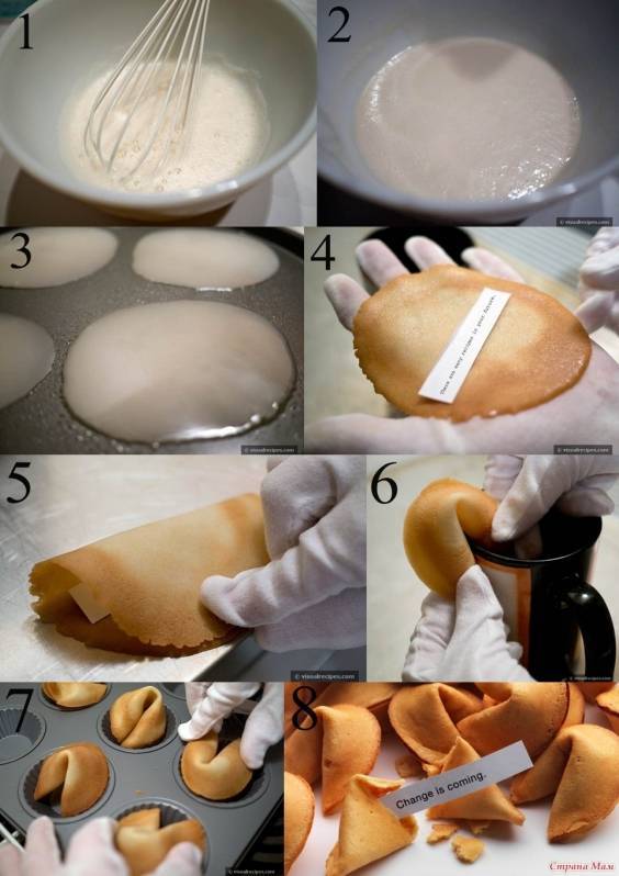 Печенье с предсказаниями своими руками, рецепт с фото пошагово