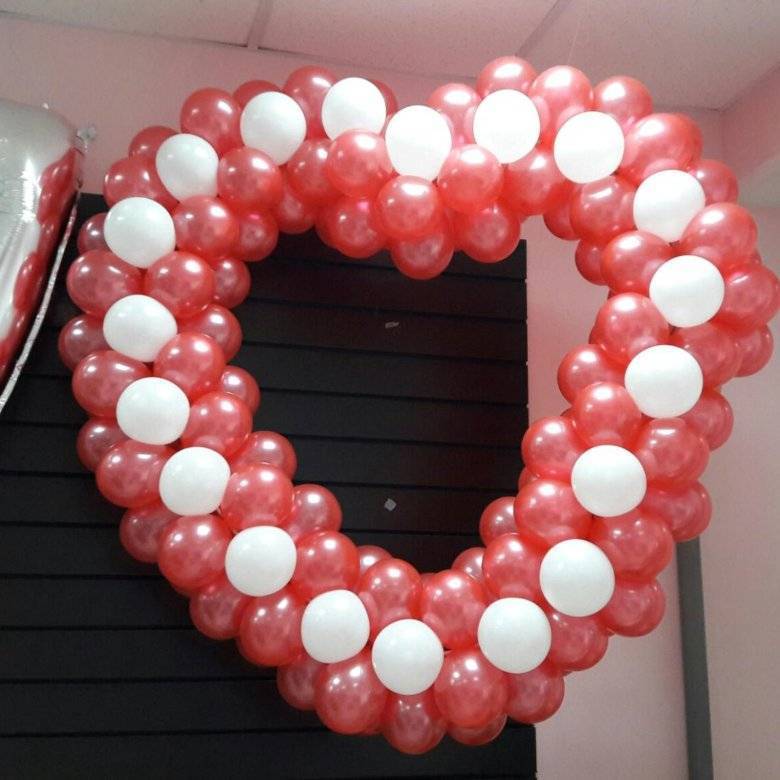 Как сделать из воздушных шариков сердца на свадьбу
