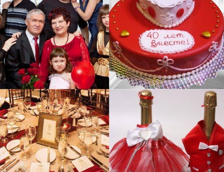 Что подарить на рубиновую свадьбу родителям - список идей подарков на 40 лет свадьбы от детей