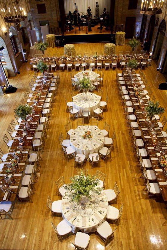Расстановка свадебных столов. Какую выбрать?
