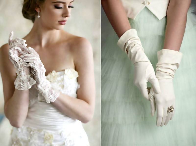 Свадебные перчатки, митенки для невест – обзор и простой мастер-класс