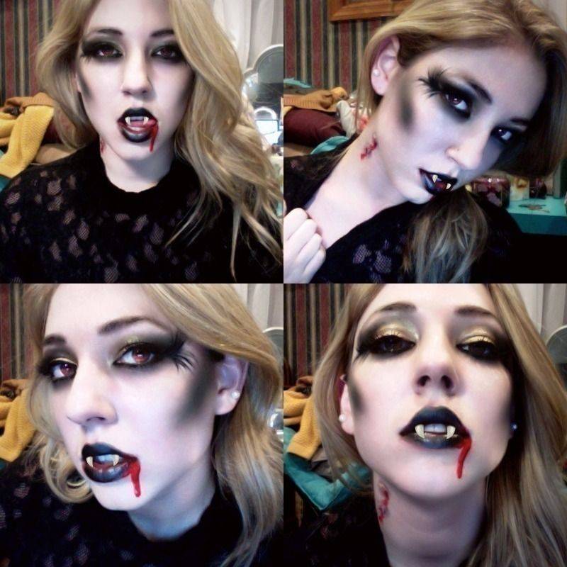 Макияж вампирши на хэллоуин